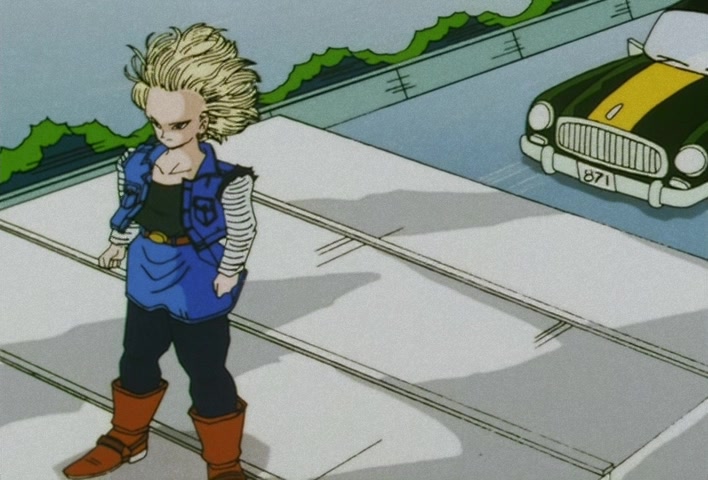 Dragon Ball Z Ep 135: A Cute Face, and Super Power?! No. 18 Has No Blind Spot @ 08:31