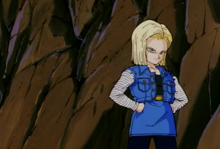 Dragon Ball Z Ep 135: A Cute Face, and Super Power?! No. 18 Has No Blind Spot @ 09:58