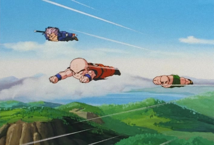 Dragon Ball Z Ep 138: Walking Weapons of Mass Destruction!! The Artificial Humans Draw Near Goku @ 08:30