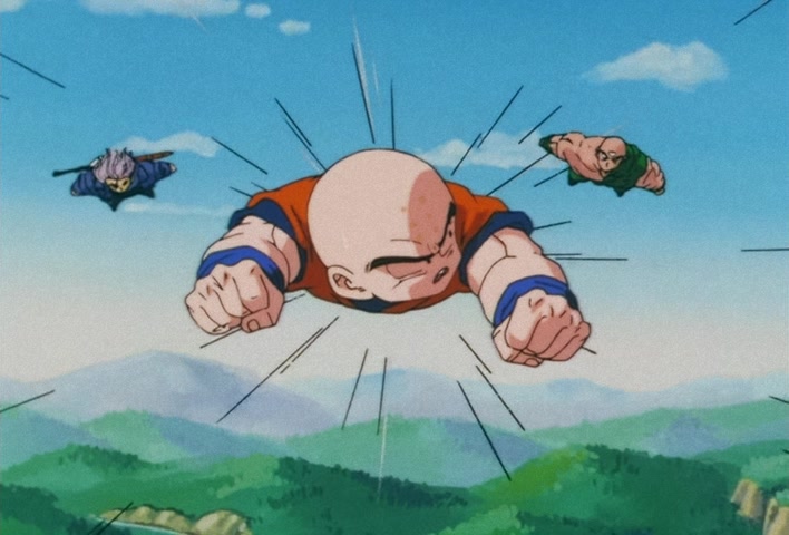 Dragon Ball Z Ep 138: Walking Weapons of Mass Destruction!! The Artificial Humans Draw Near Goku @ 08:59