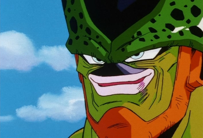 Dragon Ball Z Ep 159: A Shock to the Entire Universe!! Cell, A Spectacular Evolution Toward His Perfect Form @ 08:45