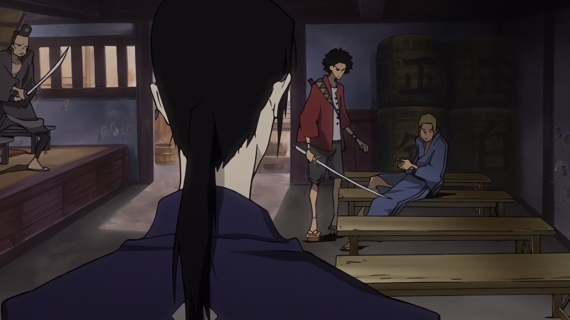Samurai Champloo — Ep 1: Tempestuous Temperaments @ 10:53